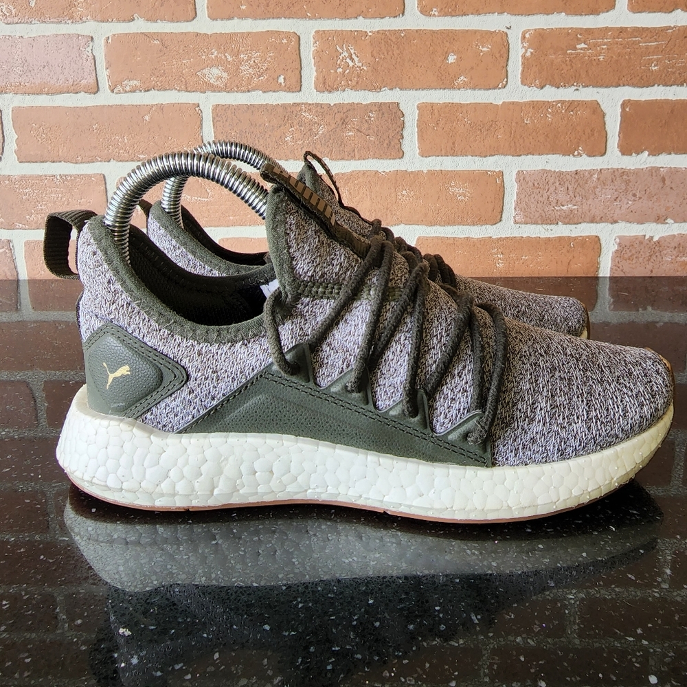 PUMA NRGY NEKO KNIT Running shoes Women size 6.5 green